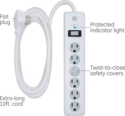 GE Pro Surge Protector Bundle with Extender Taps and USB Ports in Kuwait