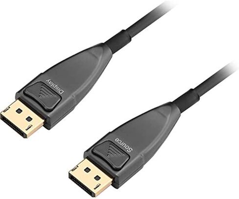 كابل SIIG DisplayPort 1.2 من الألياف الضوئية - 20 متر - ألياف بصرية للشاشة، جهاز الصوت/الفيديو، وحدة التحكم في الألعاب، مشغل بلو راي، الكمبيوتر المحمول، HDTV، جهاز العرض - 2.70 جيجابايت/ثانية - 65.62 قدم - 1 × DisplayPort Male Di in Saudi Arabia