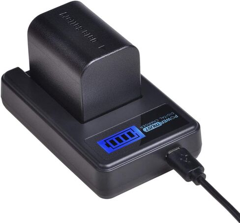 PowerTrust 1x BN-VG121 BN-VG121US VG121US Battery + LCD USB Charger for JVC Everio GZ-E Series BN-VG138, BN-VG138US, BN-VG107, BN-VG107U, BN-VG107US, BN-VG114, BN-VG114U, BN-VG114US in Saudi Arabia
