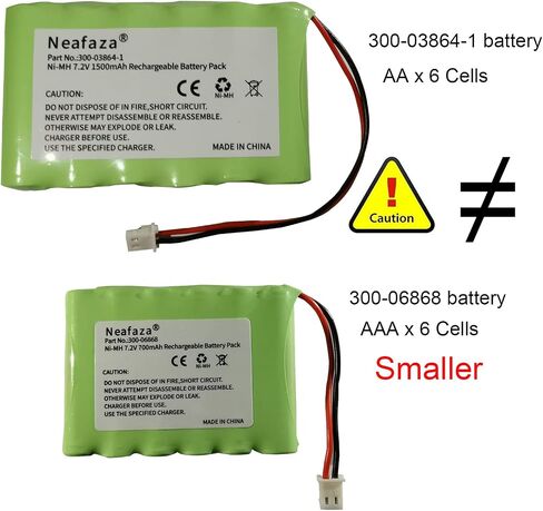 300-03864-1 7.2v 1500mAh Battery Replacement Compatible with Honeywell Alarm Lynx WALYNX-RCHB-SC Honeywell Lynx Touch K5109, L3000, L5000, L5100, L7000 in Saudi Arabia
