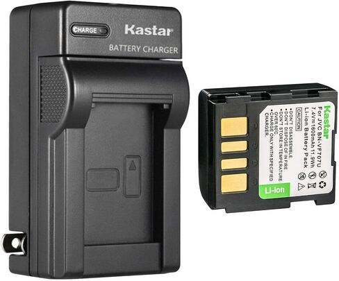 Kastar 1-Pack BN-VF707U Battery and AC Wall Charger Replacement for JVC BN-VF707U BN-VF707UE BN-VF707US BN-VF714U BN-VF714UE BN-VF714US BN-VF733U BN-VF733UE BN-VF733US Battery, AA-VF7 AA-VF7U Charger in Saudi Arabia