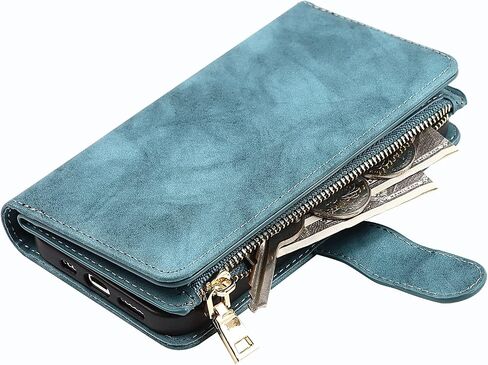 Crossbody Wallet for iPhone 14 / iPhone 13 Case with Strap,6.1",Purple in Saudi Arabia