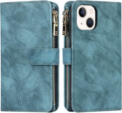 Crossbody Wallet for iPhone 14 / iPhone 13 Case with Strap,6.1",Purple in Saudi Arabia
