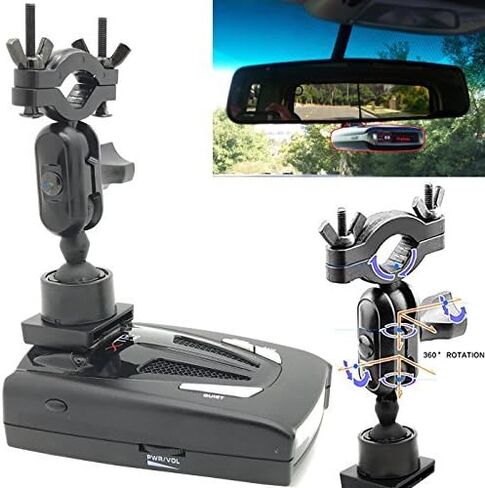 كاشف رادار لمرآة الرؤية الخلفية للسيارة من إكسسوارات بيسكس، حامل لاصق لـ Radenso SP Pro Valentine One Whistler CR 65 70 75 80 85 90 XTR 130 RX Meter Cobra XRS ESR SPX ESD كاشف رادار in Kuwait