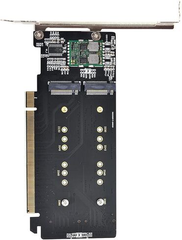 Chenyang Dual 2X NVME M.2 AHCI to PCIE Express 3.0 Gen3 X8 X16 Raid Card VROC Raid0 Hyper Adapter (Only Supports motherboards with Detachable PCI-E Channels) in Kuwait