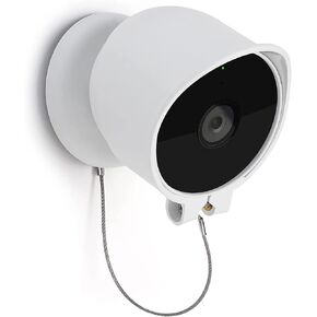 OLAIKE Anti-Drop and Anti-Theft Mount for Google Nest Cam Outdoor/Indoor,Battery-2nd Gen, Anti-Glare/Waterproof Nest Camera Mount Cover, Not Affect Nest Cam’s Night Vision(Camera Not Included), White in Saudi Arabia
