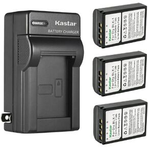 Kastar AC Wall Battery Charger Replacement for Olympus OM System BLX-1 Lithium-Ion Battery, BCX-1 Battery Charger, OM-1 Mirrorless Camera in Kuwait