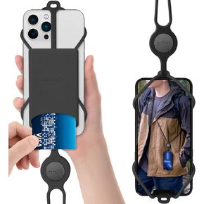 Bone】Cell Phone Lanyard Crossbody, Adjustable Shoulder Neck Strap Silicone Phone Holder, Multifuctional Crossbody for Women Man, Compatible with Most Smartphones 4.7"-7.2" Crossbody Phone Tie 3 in Saudi Arabia