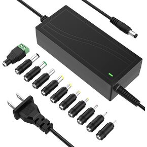 12V5A 100-240V AC إلى 12V DC 60W مع 11 موصل محول الطاقة شاحن استبدال سلك العرض لشرائط ضوء LED Scepter AOC Acer LCD مراقب CCTV نظام الأمان in Kuwait