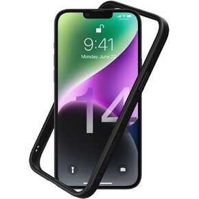 RhinoShield Bumper Case Compatible with [iPhone 14 Plus] | CrashGuard NX - Shock Absorbent Slim Design Protective Cover 3.5M / 11ft Drop Protection - Black in Saudi Arabia
