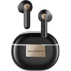 SoundPEATS True Wireless Earbuds, Air3 Deluxe HS Bluetooth 5.3 Headphones with 14.2mm Driver, 4 Mic Hi-Res Audio Wireless Ear Buds, IPX4 Waterproof Stereo in-Ear Earphones, 20Hrs, in-Ear Detection