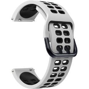 LWATANI 22mm Silicone Band Strap Fit for IMILAB W12 / KW66 Smartwatch Sport Silicone Band Wristband Replacement Watchband Accessories Men Straps in Saudi Arabia