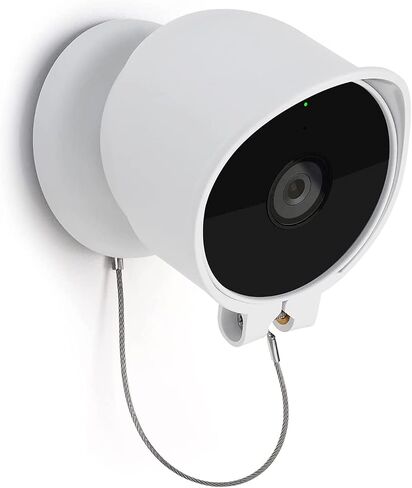 حامل OLAIKE مضاد للسقوط ومضاد للسرقة لكاميرا Google Nest Cam الخارجية/الداخلية، بطارية من الجيل الثاني، غطاء حامل كاميرا Nest مضاد للوهج/مقاوم للماء، لا يؤثر على الرؤية الليلية لكاميرا Nest (الكاميرا غير متضمنة)، أبيض in Kuwait