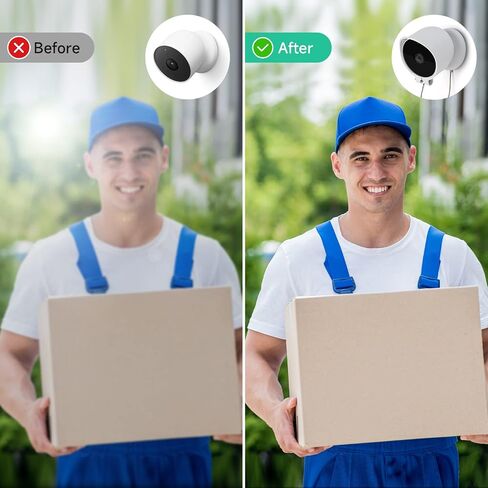 حامل OLAIKE مضاد للسقوط ومضاد للسرقة لكاميرا Google Nest Cam الخارجية/الداخلية، بطارية من الجيل الثاني، غطاء حامل كاميرا Nest مضاد للوهج/مقاوم للماء، لا يؤثر على الرؤية الليلية لكاميرا Nest (الكاميرا غير متضمنة)، أبيض in Kuwait