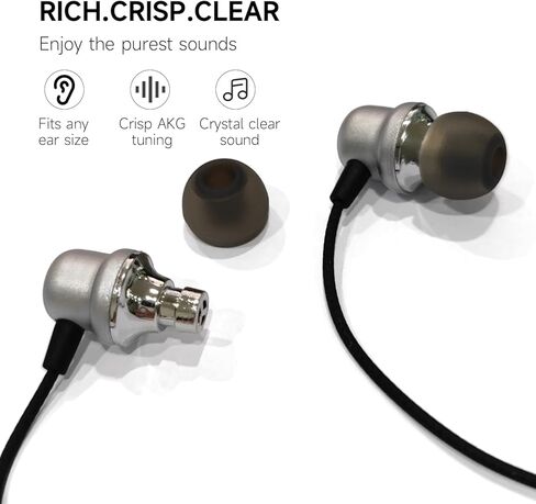 سماعات أذن سلكية من ZEEHOO داخل الأذن مع ميكروفون عن بعد ومقبس صوت 3.5 ملم - أسود in Kuwait