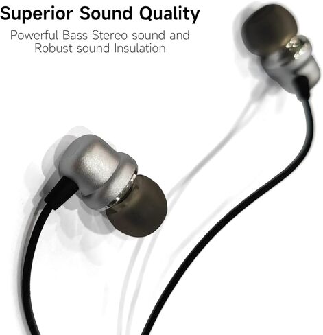 سماعات أذن سلكية من ZEEHOO داخل الأذن مع ميكروفون عن بعد ومقبس صوت 3.5 ملم - أسود in Kuwait