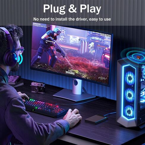 محول USB بلوتوث 5.3 للكمبيوتر المكتبي، توصيل وتشغيل حقيقي اي دي ار ميني بلوتوث دونجل وجهاز ارسال للابتوب والكمبيوتر ويندوز 11/10/8.1 (احمر-04) in Kuwait