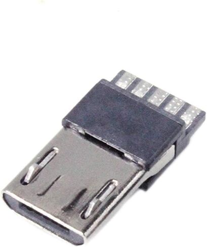 20PCS Micro USB Male Port Connector 5 Pin USB Connectors Straight Jack Solder Micro-USB Repair Replacement Adapter in Saudi Arabia