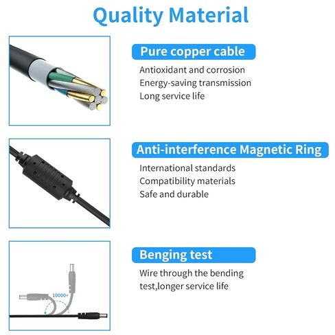 12V5A 100-240V AC إلى 12V DC 60W مع 11 موصل محول الطاقة شاحن استبدال سلك العرض لشرائط ضوء LED Scepter AOC Acer LCD مراقب CCTV نظام الأمان in Kuwait