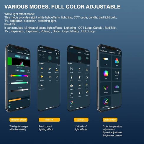 GVM BD25R RGB Tube Light, 25W Handheld Wand Light, 24" Full Color LED Video Light, 2700-10000K, APP/DMX Control for Photography, Studio, 12 Scene Effects, MESH Networking in Saudi Arabia