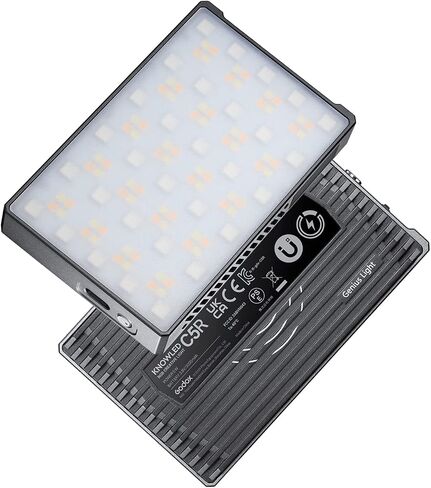 Godox C5R 5W KnowLED لوحة إضاءة إبداعية RGB بحجم راحة اليد مع RGBWW، 36000 لونًا، أوضاع HSI، درجة حرارة لون 2500K إلى 8500K، 39 تأثيرات FX لإضاءة التصوير الفوتوغرافي in Saudi Arabia