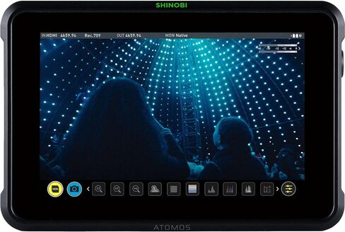 شاشة Atomos Shinobi مقاس 7 بوصات 4K HDMI/SDI وحزمة الطاقة - تتضمن: ملحقات الشركة المصنعة + 2X بطاريات NP-F975 ذات العمر الممتد + شاحن بطارية AC/DC سريع للمنزل والسفر + قطعة قماش للتنظيف من الألياف الدقيقة in Kuwait