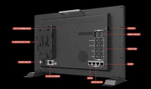 LILLIPUT Q24-VBP with Carry-on case 10bit 23.6 inch 12G-SDI Professional Broadcast Production Studio Monitor 12G SDI and 12G-SFP Fiber Optic Input with V Mount in Saudi Arabia