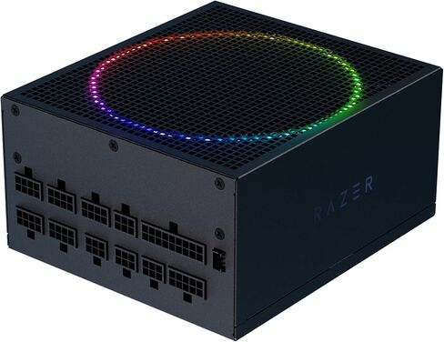 Razer Katana Power Supply aRGB PSU: Silent, Powerful aRGB 140mm PWM Fan - Chroma aRGB - Modular by Design - 80 Plus Platinum Rated - Zero RPM Mode - 850W in Saudi Arabia