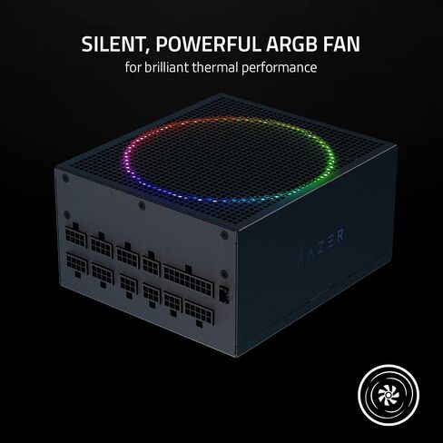 Razer Katana Power Supply aRGB PSU: Silent, Powerful aRGB 140mm PWM Fan - Chroma aRGB - Modular by Design - 80 Plus Platinum Rated - Zero RPM Mode - 850W in Saudi Arabia