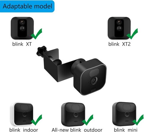 حامل كاميرا AQJUNONG Blink - دعامة تثبيت للباب/المزراب للكاميرا الخارجية/الداخلية وكاميرا Blink XT3/XT2/XT، مادة من الفولاذ المقاوم للصدأ لا تحتاج إلى حفر in Kuwait