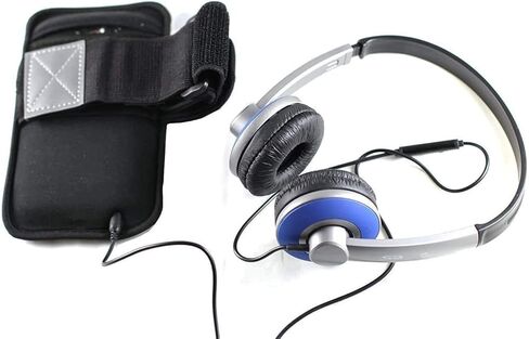 صالة الألعاب الرياضية المقاومة للماء من مادة النيوبرين باللون الأسود/الفضي من Navitech، حقيبة يد للركض/الجري مع شريط عاكس للضوء متوافق مع هاتف Nokia E6، Nokia N9، Nokia X7 in Kuwait