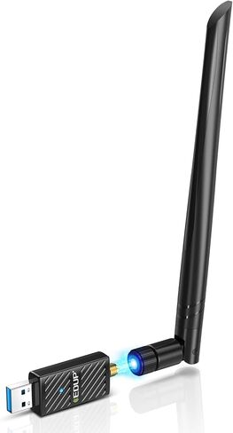 محول بلوتوث USB 3.0 2 في 1 ومحول واي فاي AC1200Mbps 6dBi للكمبيوتر، دونجل USB واي فاي بلوتوث 4.1 مستقبل 2.4G/5Ghz محولات شبكة لاسلكية لنظام ويندوز 10/8/8.1/7، Mac OS X 10.6-10.15 in Kuwait