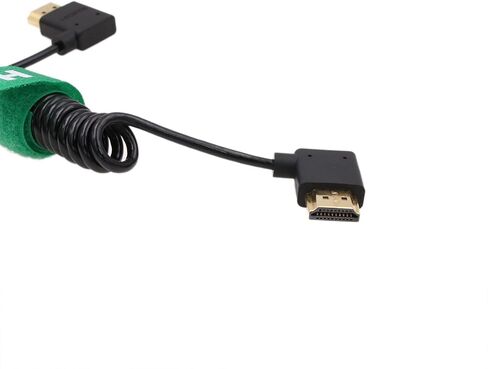 HDMI 2.1 HDMI 4K 120fps 8K 60fps Cable for ATOMOS Ninja V Sony A7siii Canon C300 C500 Ronin RS2 Monitor Camera Right Left Angle Type A Braided Coiled in Kuwait