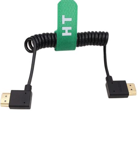 HDMI 2.1 HDMI 4K 120fps 8K 60fps Cable for ATOMOS Ninja V Sony A7siii Canon C300 C500 Ronin RS2 Monitor Camera Right Left Angle Type A Braided Coiled in Kuwait