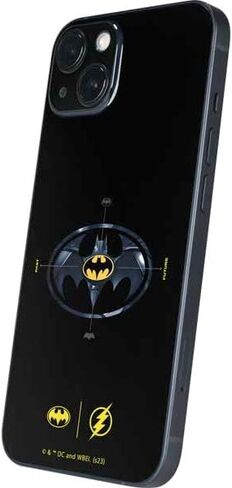 ملصق هاتف Skinit متوافق مع iPhone 13 - فيلم Warner Bros The Flash المرخص رسميًا: تصميم شعارات Batman Multiverse in Saudi Arabia
