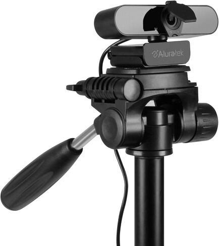 كاميرا ويب Aluratek HD 1080P، USB-C/USB-A، مع مكبرات صوت مدمجة وميكروفون، أسود، AWCS06F in Kuwait
