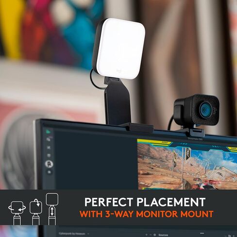 كاميرا ويب Logitech Brio 300 Full HD مع مصراع الخصوصية، وميكروفون لتقليل الضوضاء، ومنفذ USB-C، ومعتمد للتكبير، وMicrosoft Teams، وGoogle Meet، وتصحيح الضوء التلقائي - وردي in Kuwait