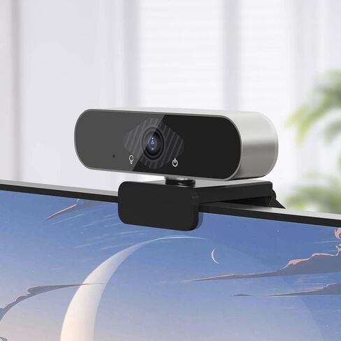 كاميرا ويب XIAOVV 2MP Live Camera مع ميكروفون، كاميرا ويب 1080P HD لسطح المكتب/الكمبيوتر المحمول، كاميرا ويب USB للكمبيوتر المتدفق لمؤتمرات الفيديو والتدريس والبث. in Kuwait