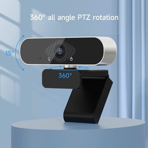 كاميرا ويب XIAOVV 2MP Live Camera مع ميكروفون، كاميرا ويب 1080P HD لسطح المكتب/الكمبيوتر المحمول، كاميرا ويب USB للكمبيوتر المتدفق لمؤتمرات الفيديو والتدريس والبث. in Kuwait