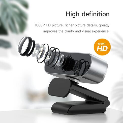 كاميرا ويب XIAOVV 2MP Live Camera مع ميكروفون، كاميرا ويب 1080P HD لسطح المكتب/الكمبيوتر المحمول، كاميرا ويب USB للكمبيوتر المتدفق لمؤتمرات الفيديو والتدريس والبث. in Kuwait