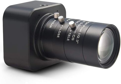 كاميرا ويب MOKOSE HD USB 3840 x 2160 كاميرا صناعية رقمية مع عدسة تكبير تليفوتوغرافي CS-Mount 5-50 مم، محرك حر UVC. in Saudi Arabia