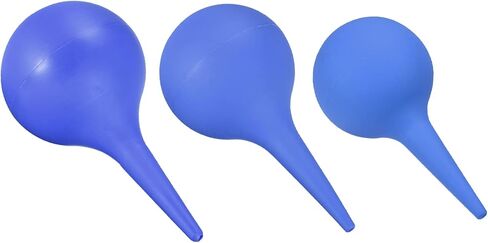 M METERXITY 3 Pack Dust Ball Air Blower - Equipment Cleaning Rubber Remove Dust & Transfer Liquid, Apply to Computer/Camera Lens/Plants (30mL/ 60mL/ 75mL, Blue) in Saudi Arabia