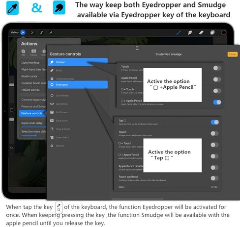 YESWORD X-18، لوحة مفاتيح Procreate لجهاز iPad، اختصار، بلوتوث لاسلكي، قابلة لإعادة الشحن (أبيض) in Kuwait
