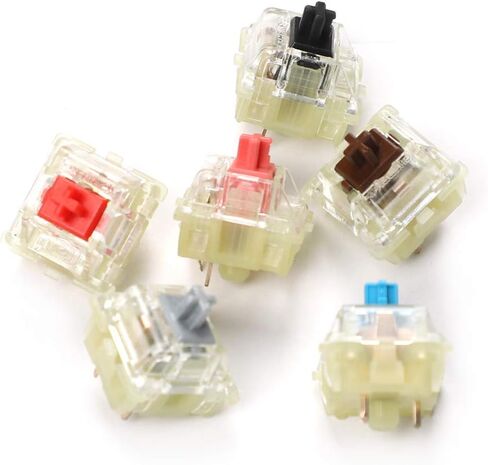 Wholesales Authentic SMD RGB Cherry mx Switch 3 pin Mechanical Keyboard Speed Silver Silent red Blue Pink Switches (Red 3 pin, 68 pcs) in Saudi Arabia