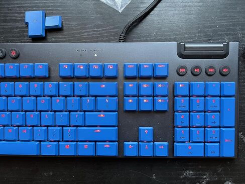 لأغطية مفاتيح لوحة المفاتيح Logitech G915TKL G915 G815، 111 مفتاحًا كاملاً. أغطية مفاتيح بديلة يمكنك صنعها بنفسك أغطية مفاتيح ملونة (أبيض) in Kuwait