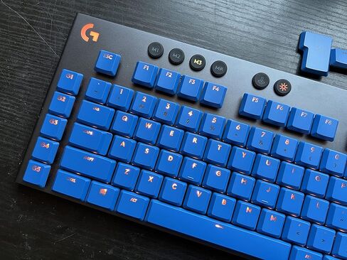لأغطية مفاتيح لوحة المفاتيح Logitech G915TKL G915 G815، 111 مفتاحًا كاملاً. أغطية مفاتيح بديلة يمكنك صنعها بنفسك أغطية مفاتيح ملونة (أبيض) in Kuwait