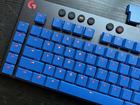 لأغطية مفاتيح لوحة المفاتيح Logitech G915TKL G915 G815، 111 مفتاحًا كاملاً. أغطية مفاتيح بديلة يمكنك صنعها بنفسك أغطية مفاتيح ملونة (أبيض) in Kuwait
