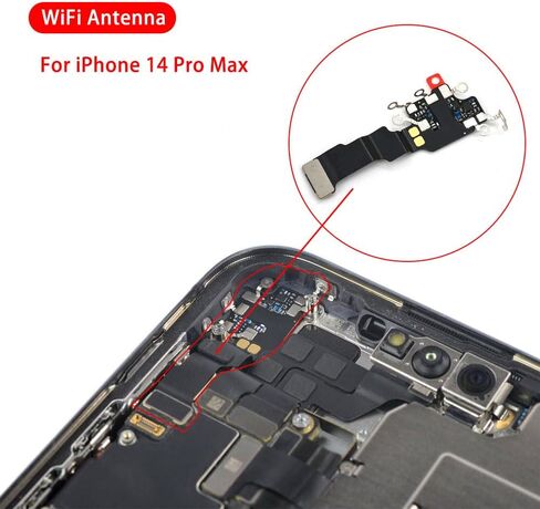 قطعة غيار كابل مرن للإشارة اللاسلكية لهوائي WiFi لهاتف iPhone 14 Pro Max in Kuwait