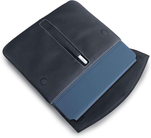 Premium Leather Magic Keyboard Sleeve by Michael Santoro Design - Black in Saudi Arabia