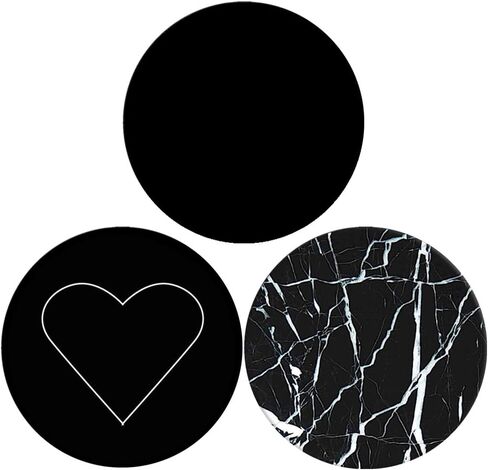 [ عبوة من 3 قطع] مقبض قابل للطي وحامل للهواتف والأجهزة اللوحية - دوامة وقوس قزح مع الاستماع إلى موسيقى يونيكورن الأبيض in Kuwait